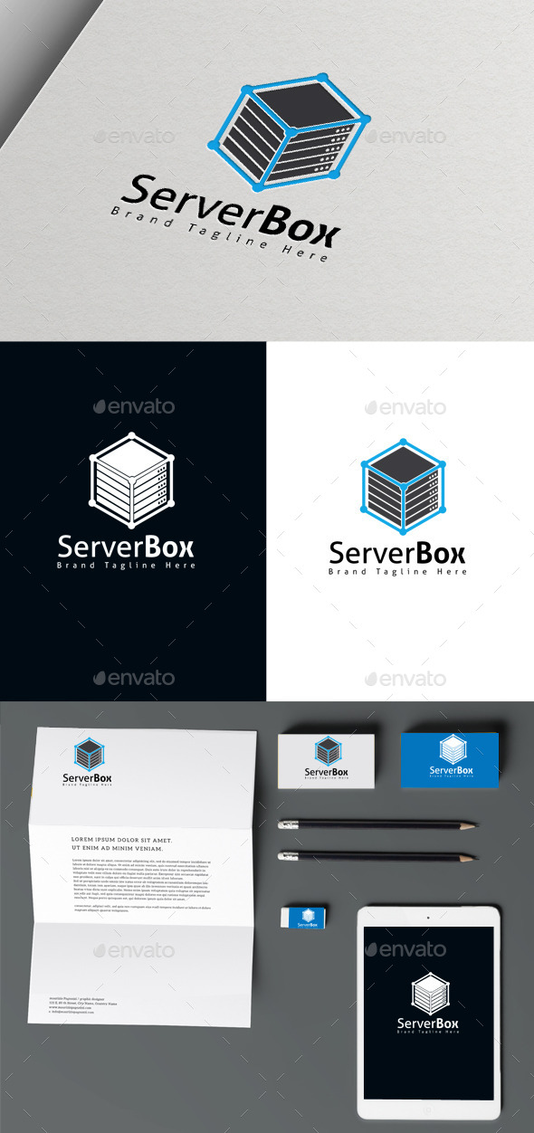 Server Box - Symbols Logo Templates