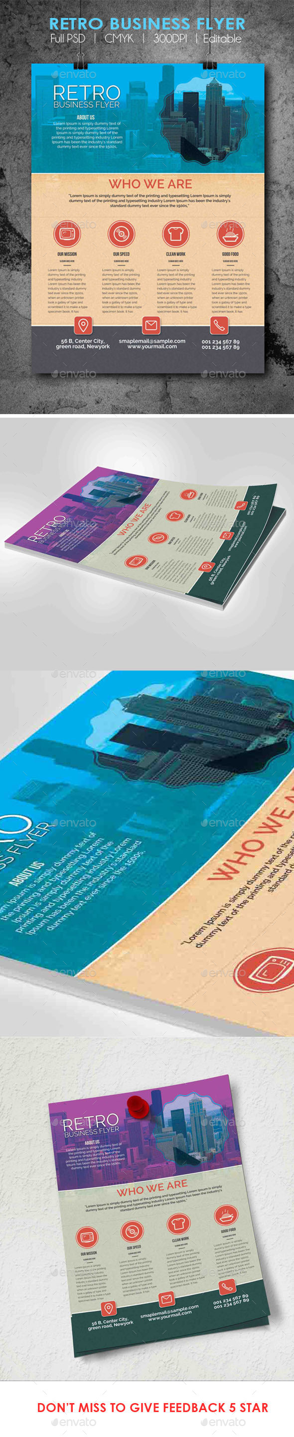 Retro Business Flyer - Corporate Flyers