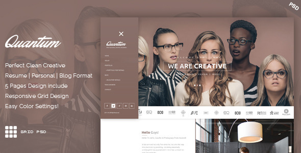 Quantum - Personal - ThemeForest 10527265