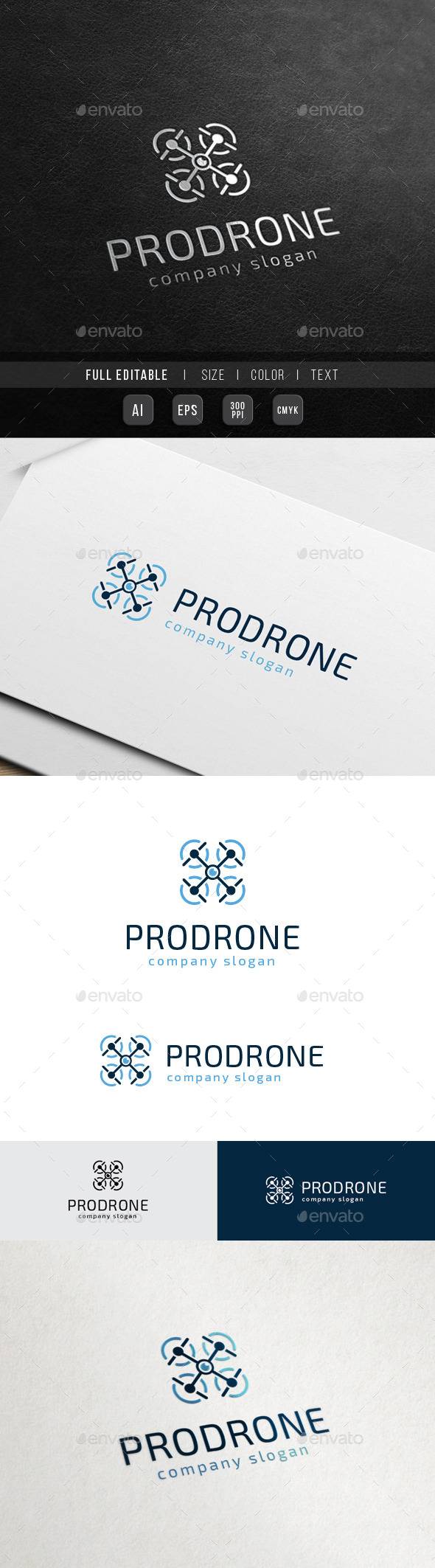 Pro Drone - Drone Camera - Objects Logo Templates