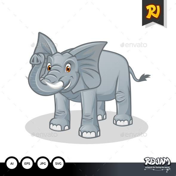 Elephant Cartoon - Animals Characters