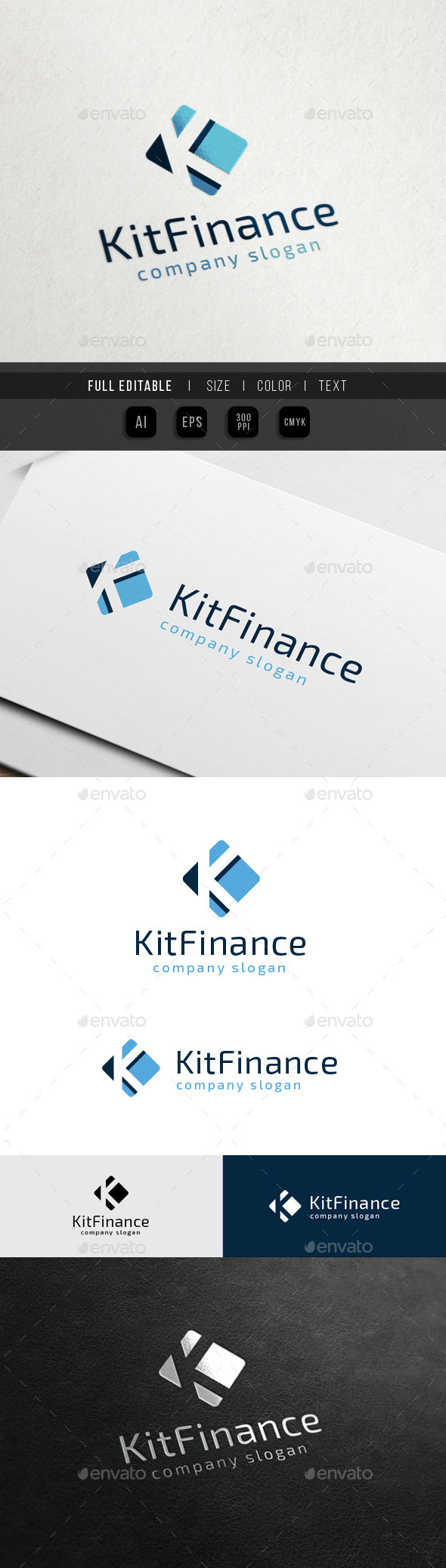 Finance Marketing - Letter K - Letters Logo Templates