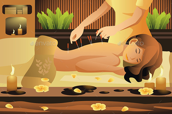 Acupuncture Therapy - Health/Medicine Conceptual