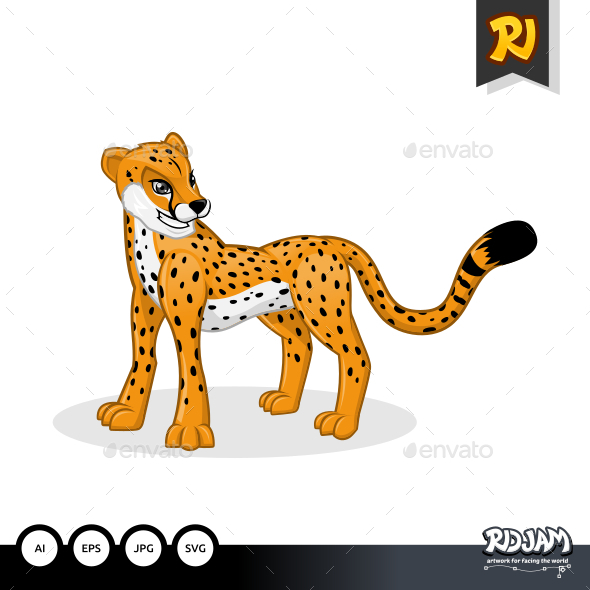 Cheetah Cartoon - Animals Characters