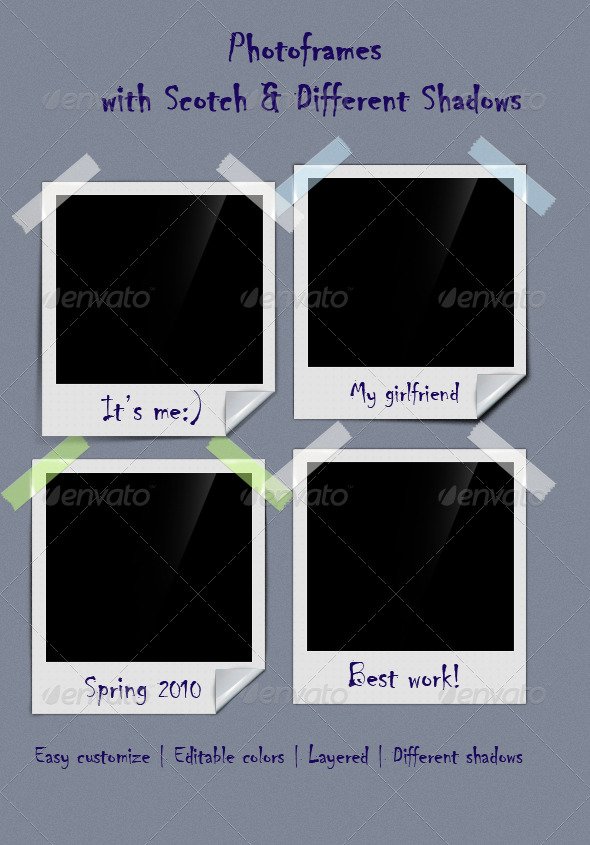 Photoframe With Scotch - Miscellaneous Graphics