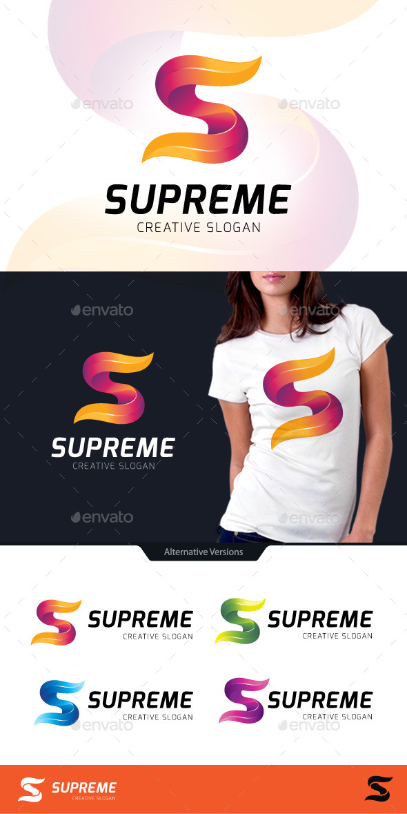 Supreme Letter S Logo - Letters Logo Templates