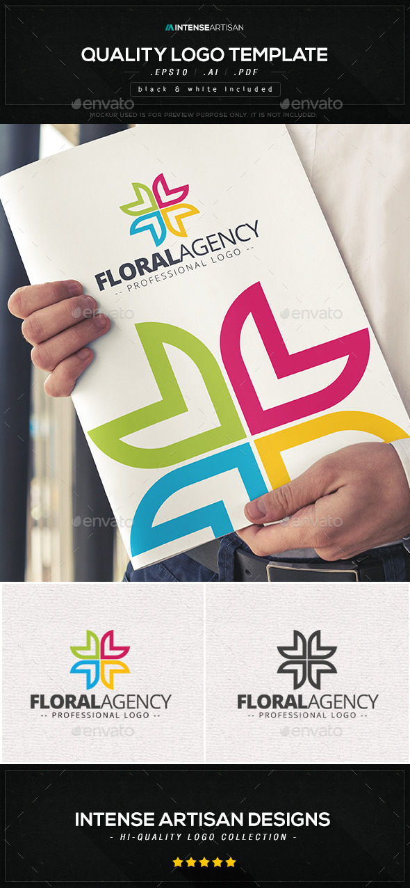 Floral Agency Logo Template - Nature Logo Templates