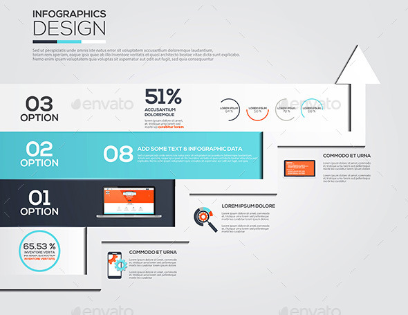 Modern Design Minimal Infographic Template - Infographics