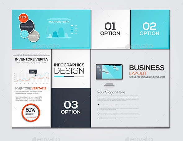 Modern Design Minimal Infographic Template - Infographics