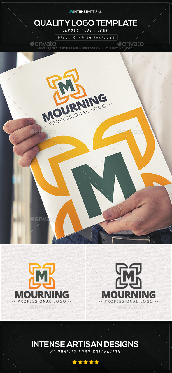 Mourning Logo Template - Letters Logo Templates