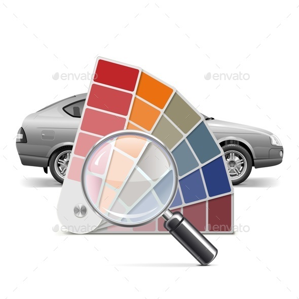 Vector Color Palette for Car - Industries Business