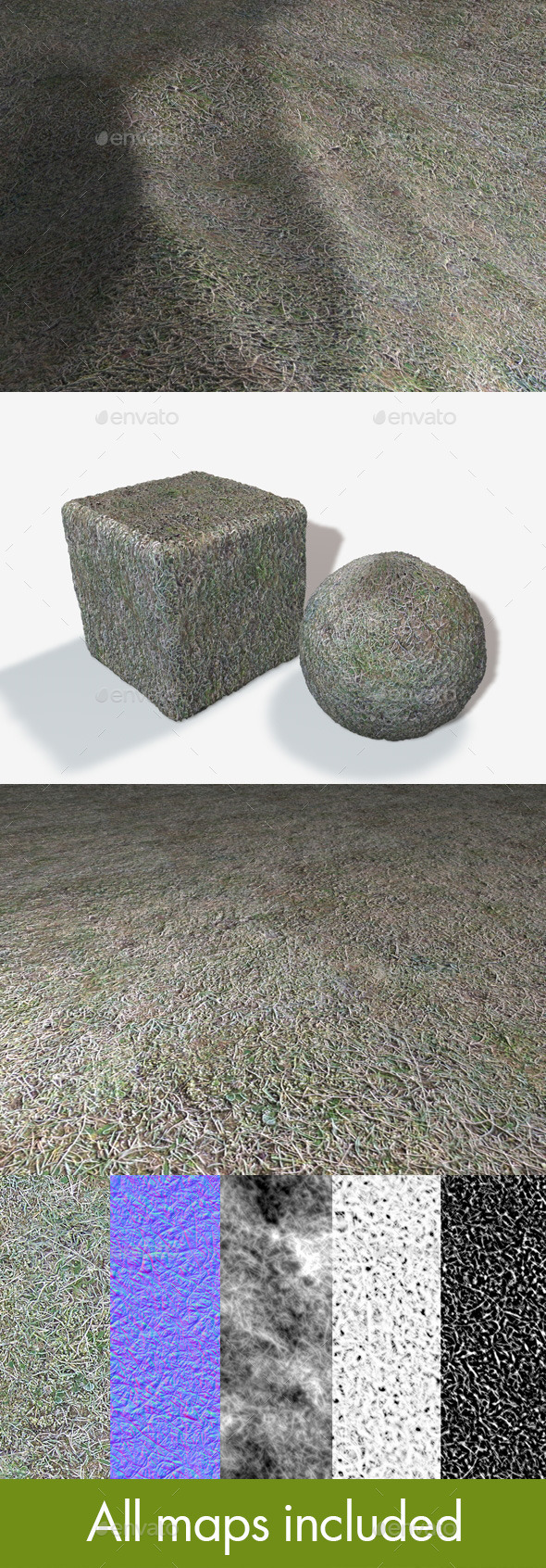 Seamless Frosty Grass - 3Docean 10570905