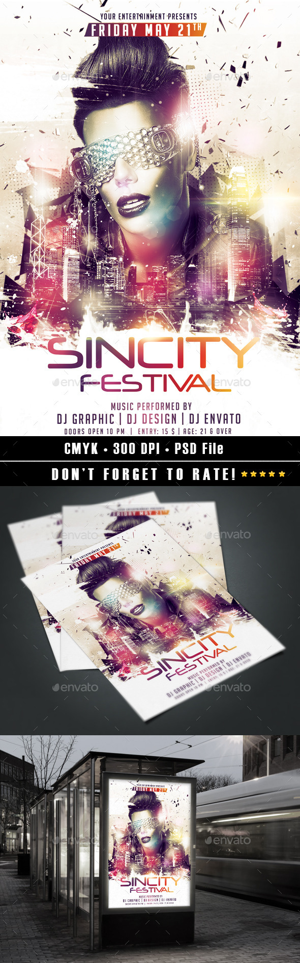 Sincity Festival - Events Flyers