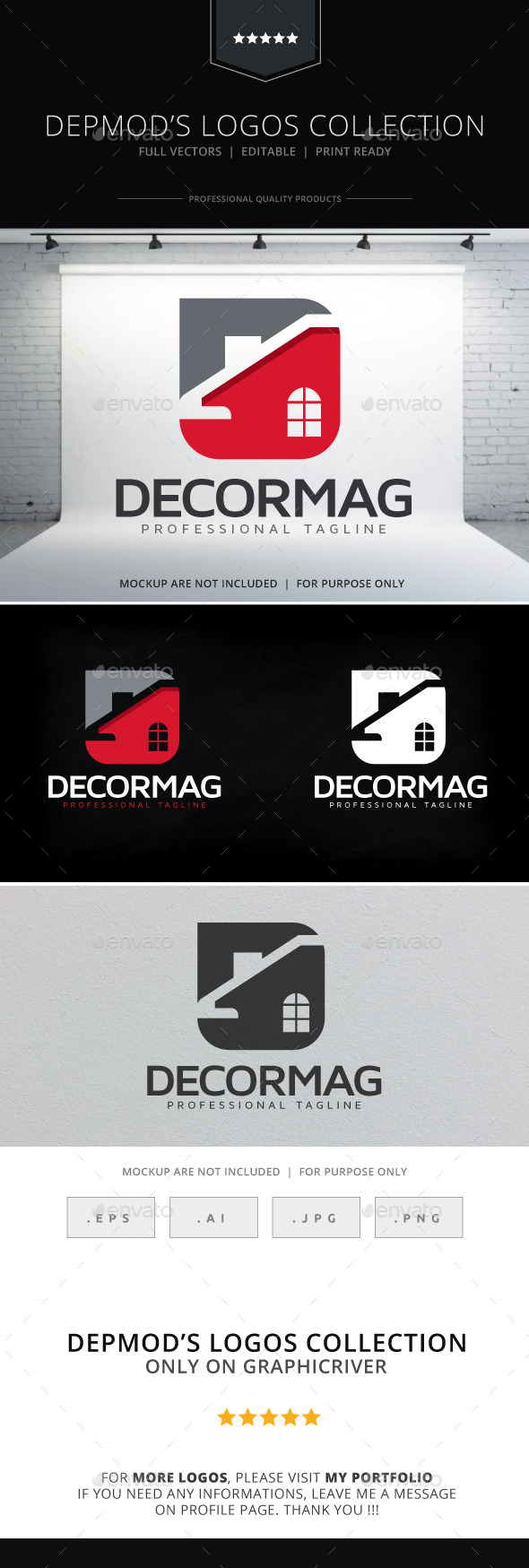 Decormag Logo - Buildings Logo Templates
