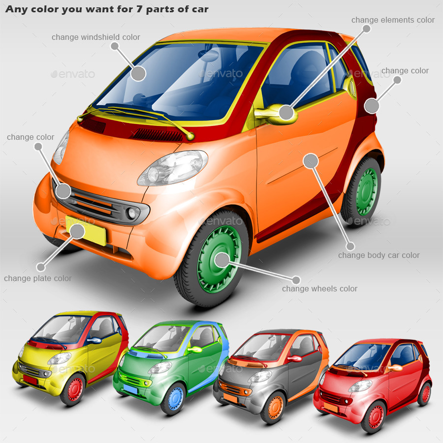 Download Smart Car Mock Up by Logic_Design | GraphicRiver