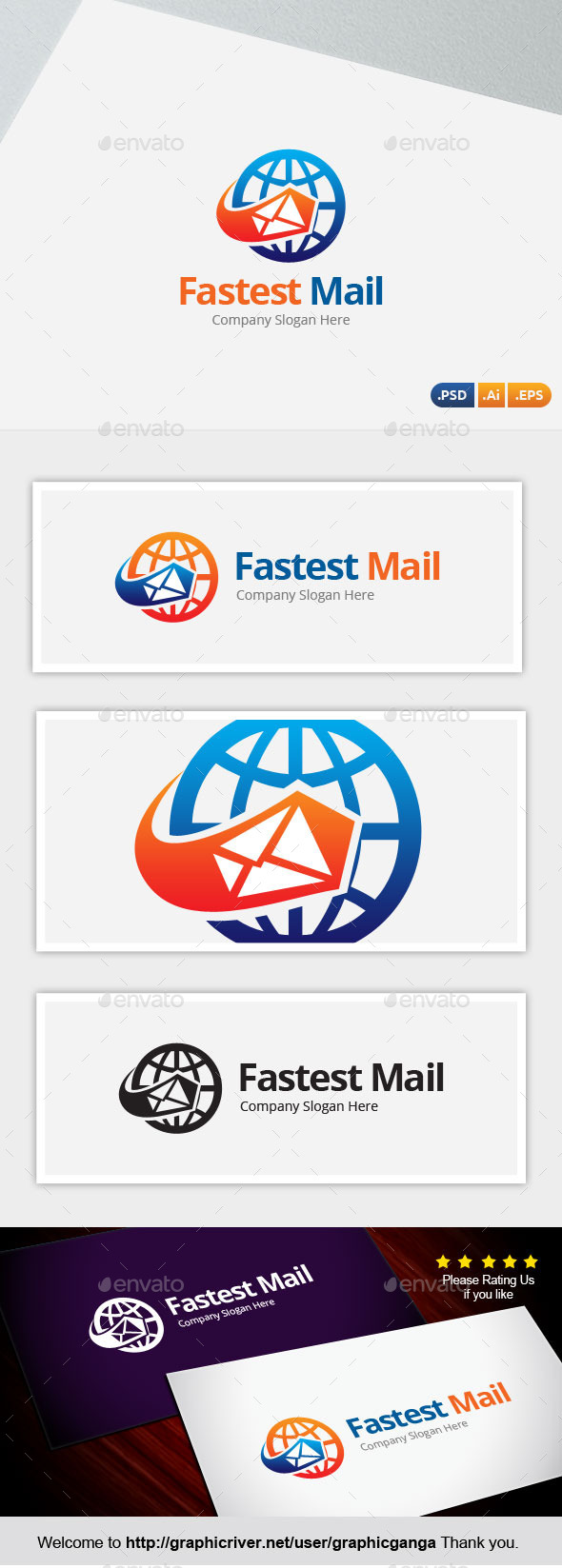 Fastest Mail - Abstract Logo Templates