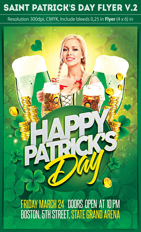 Saint Patrick's Day Flyer v.2 - Clubs & Parties Events