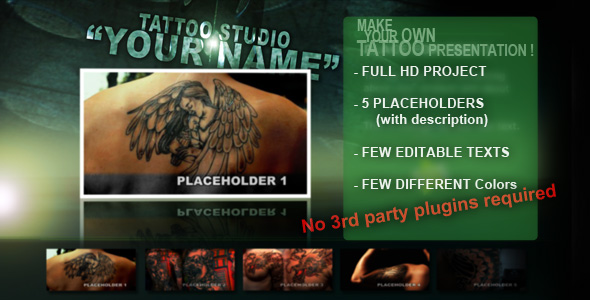 Tattoo Studio - VideoHive 132674