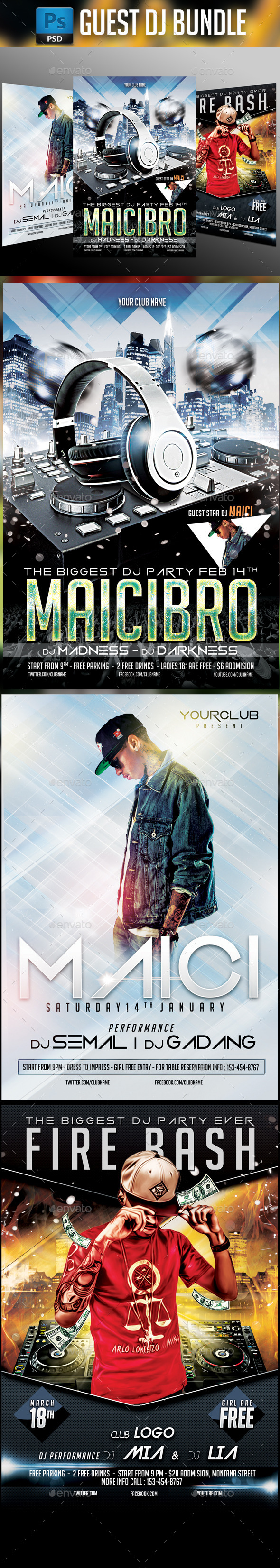 Dj Party Bundle 3 in 1 - Clubs & Parties Events