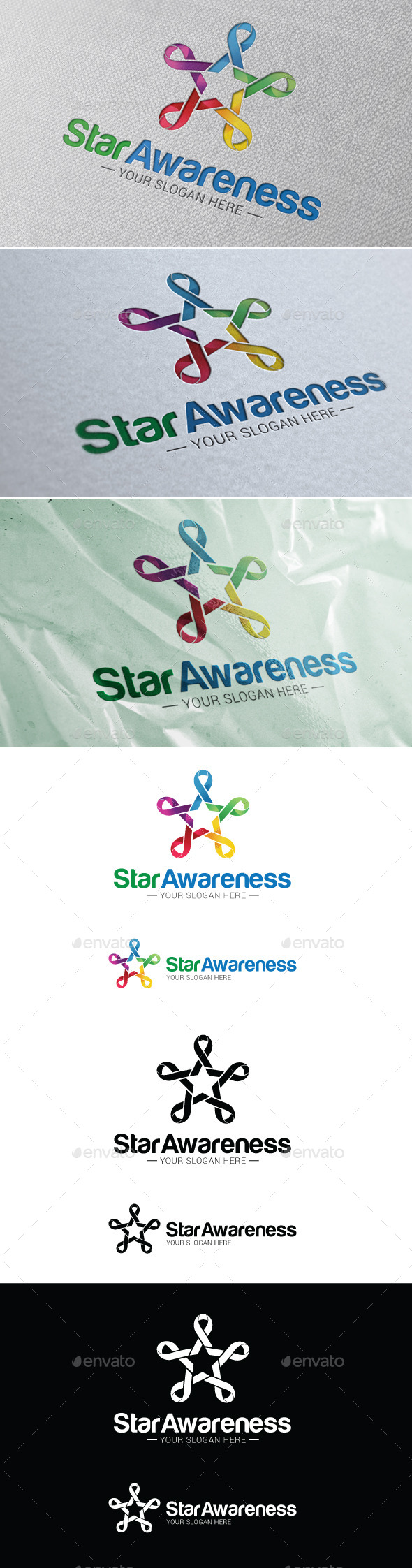 Star Awareness Logo Template - Symbols Logo Templates