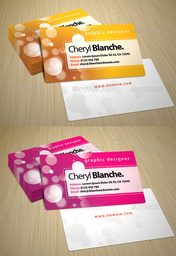 Bokeh Business Card - Creative Business Cards