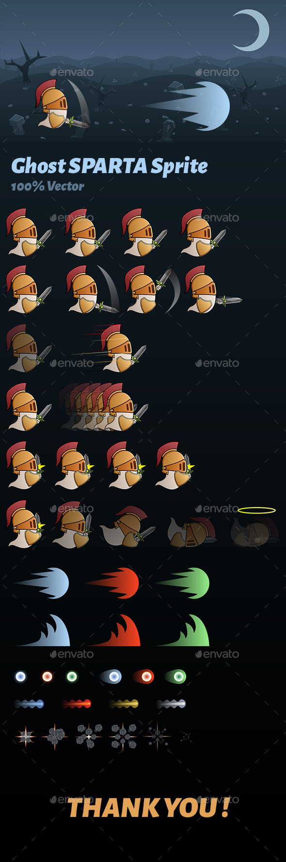 Ghost Sparta Sprite - Sprites Game Assets
