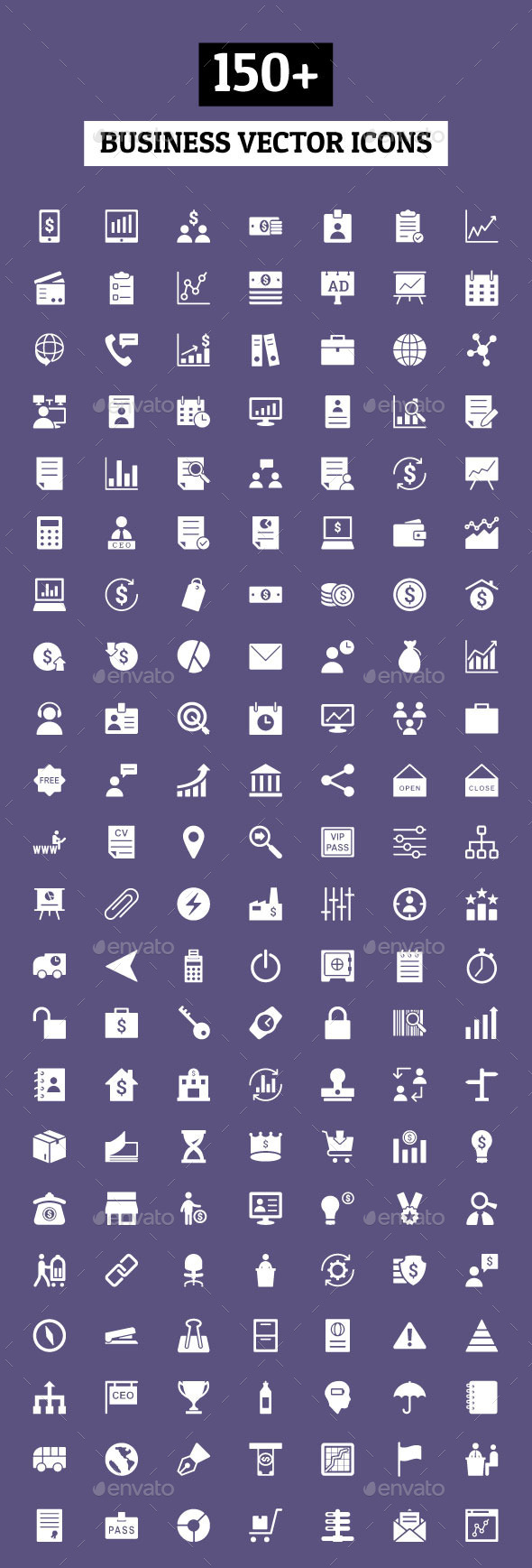 150+ Business Vector Icons - Business Icons