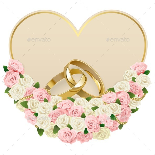 Wedding Card with Rings - Weddings Seasons/Holidays