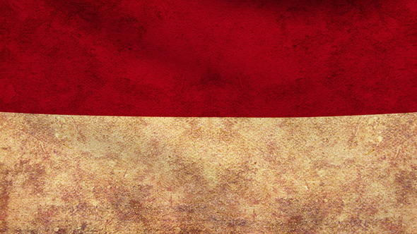Indonesia Flag 2 Pack – Grunge and Retro