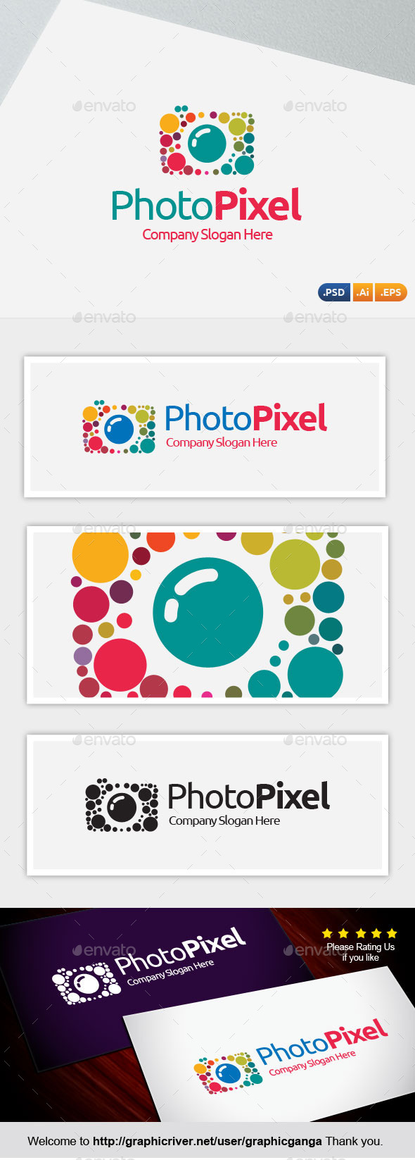 Photo Pixel - Abstract Logo Templates
