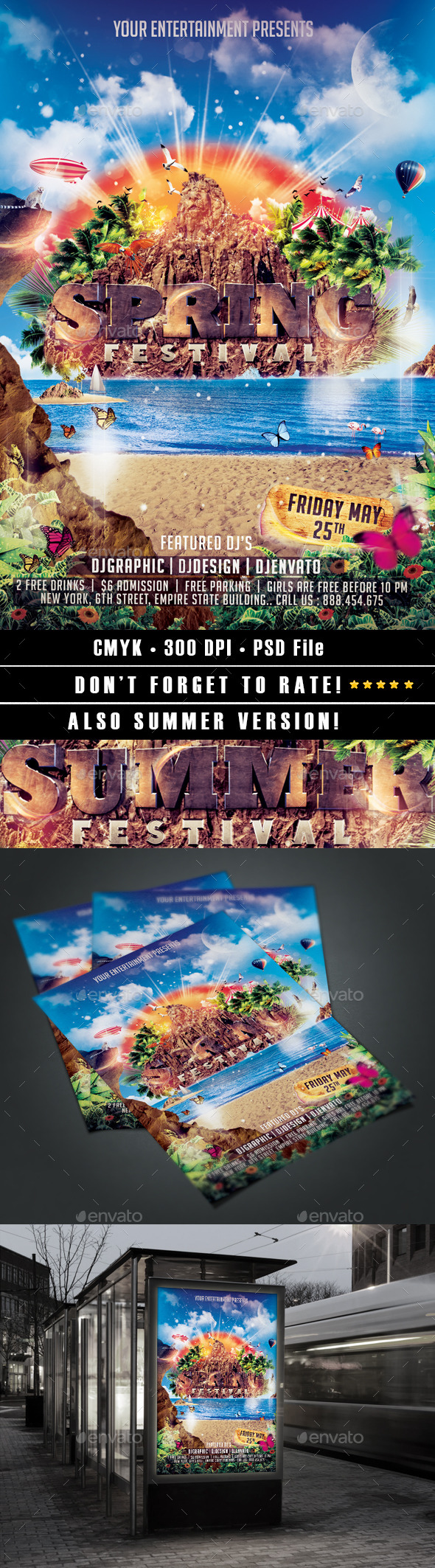 Spring Festival - Events Flyers