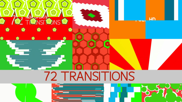 72 Transitions - VideoHive 8225493