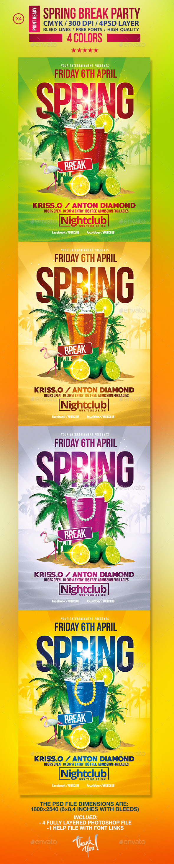Spring Break Party | Festival Collection - Clubs & Parties Events