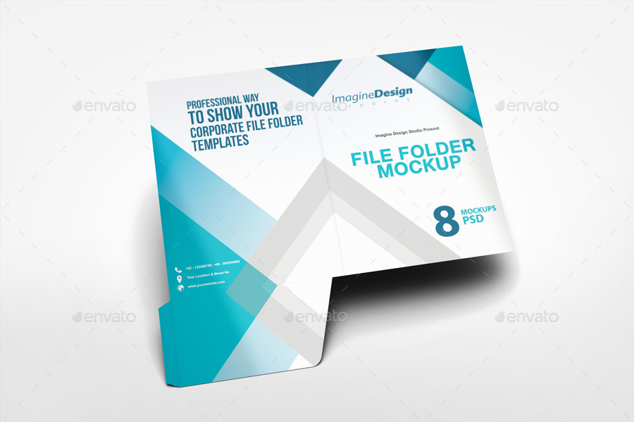 File Folder Mockup, Graphics GraphicRiver