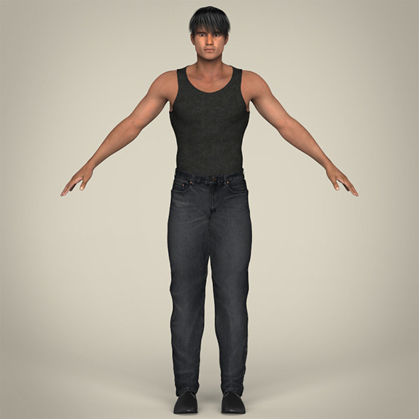 Realistic Muscular Handsome - 3Docean 10595767