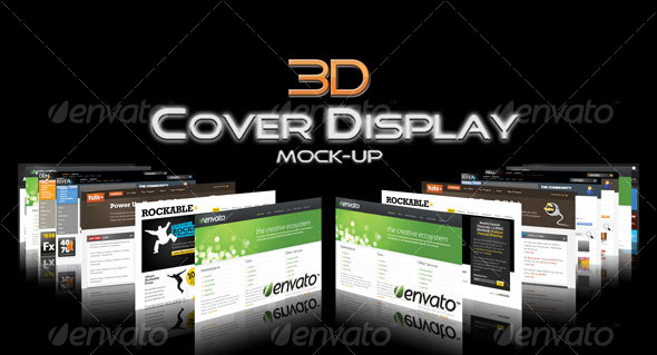 3D Cover Display Mock-Up - Website Displays