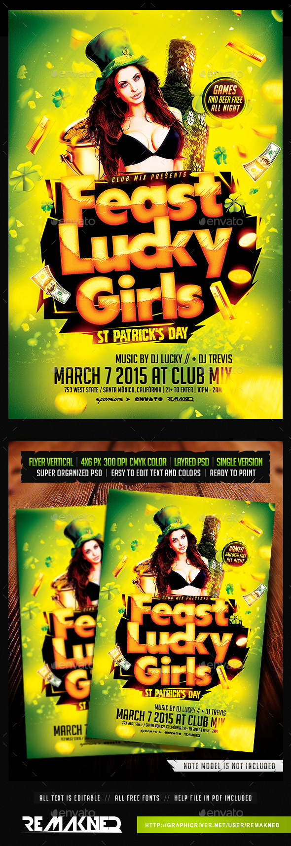 Saint Patricks Day | Flyer Template PSD - Events Flyers