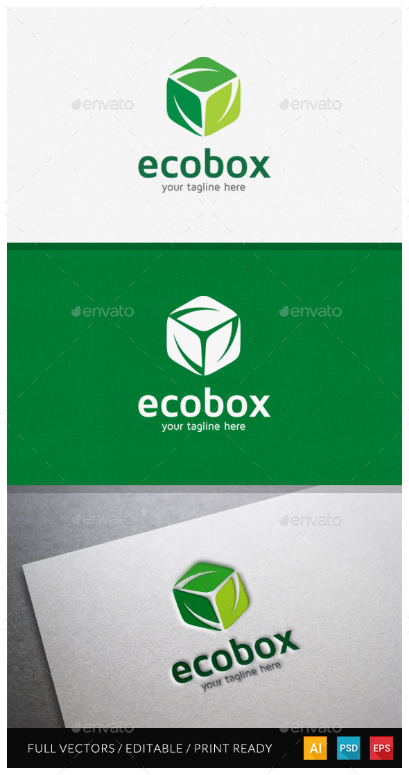 Ecobox Logo Template - Nature Logo Templates