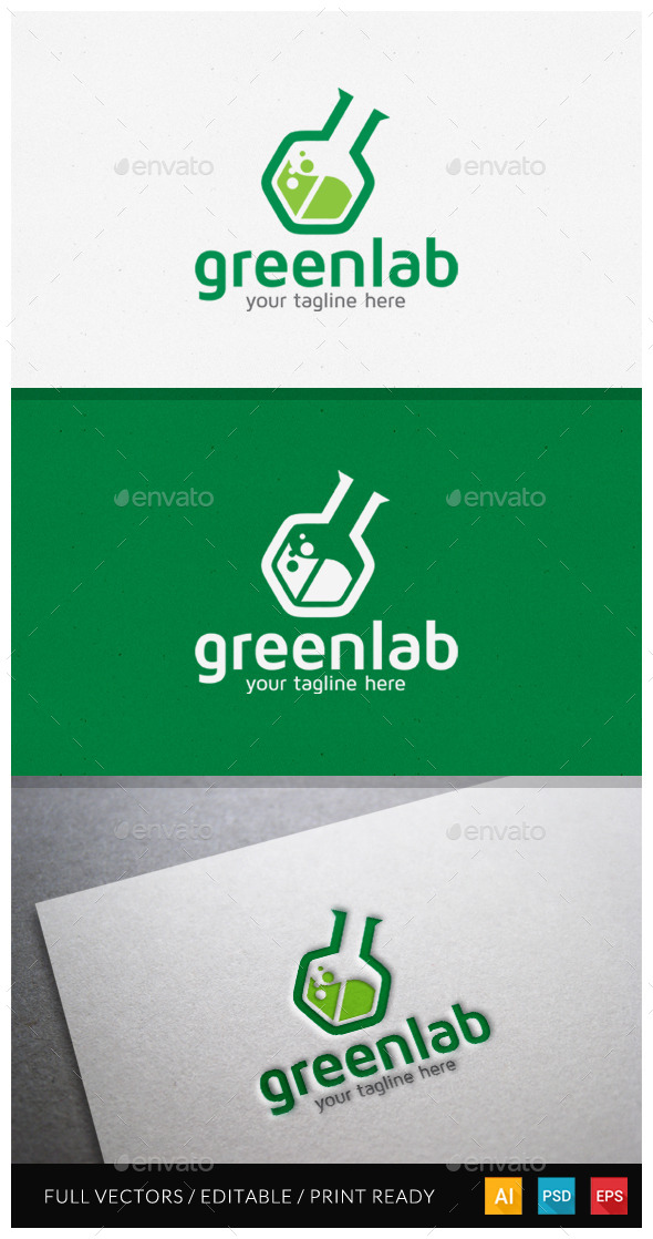 Greenlab - Modern Logo Template - Objects Logo Templates