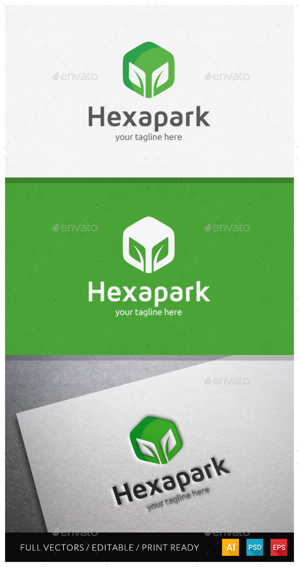 Hexapark Logo Template - Nature Logo Templates