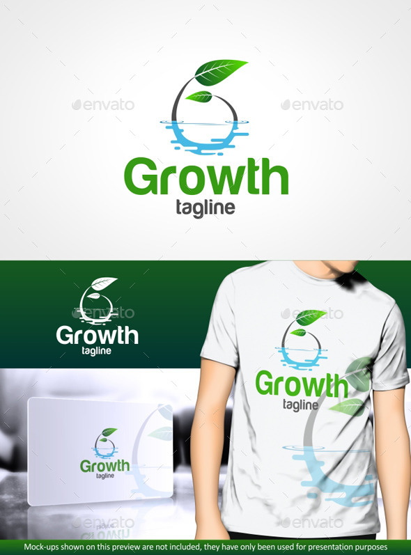 Growth G letter - Logo Templates