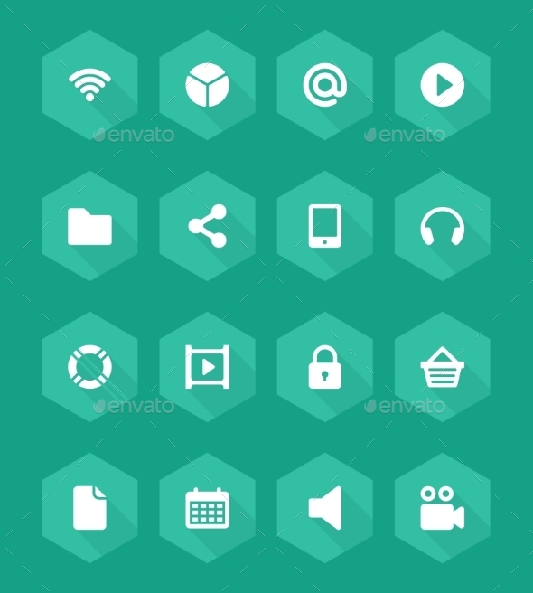 Flat Icons - Web Technology