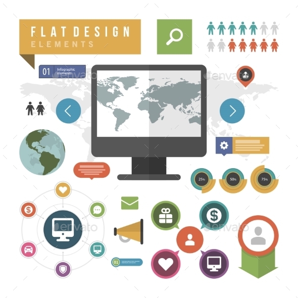Infographic Design Elements - Web Technology