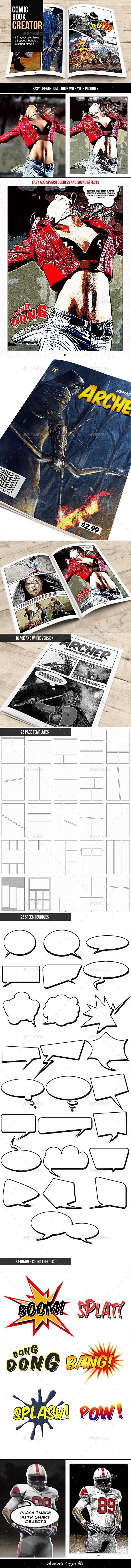Comic Book Creator - Artistic Photo Templates