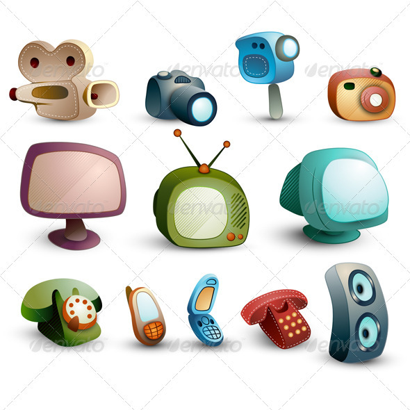 Retro Media Icons - Media Technology