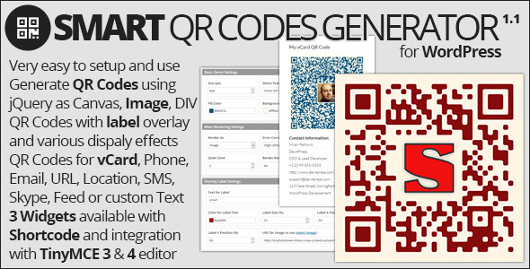 Smart QR Codes Generator