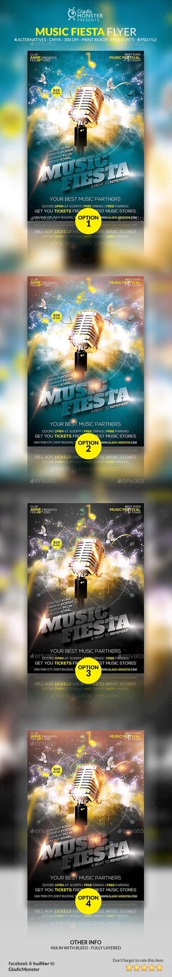 Music Fiesta - Events Flyers