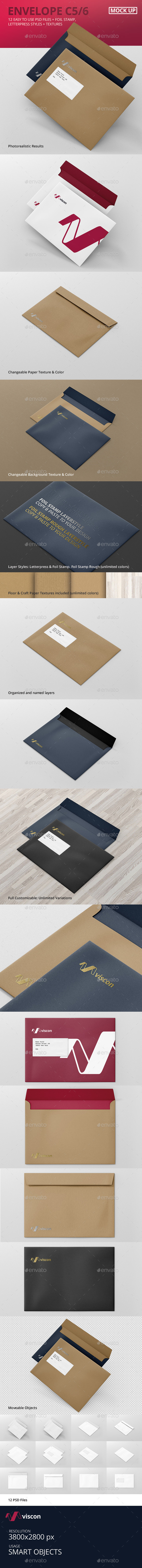 Envelope C5 Mock-Up - Stationery Print