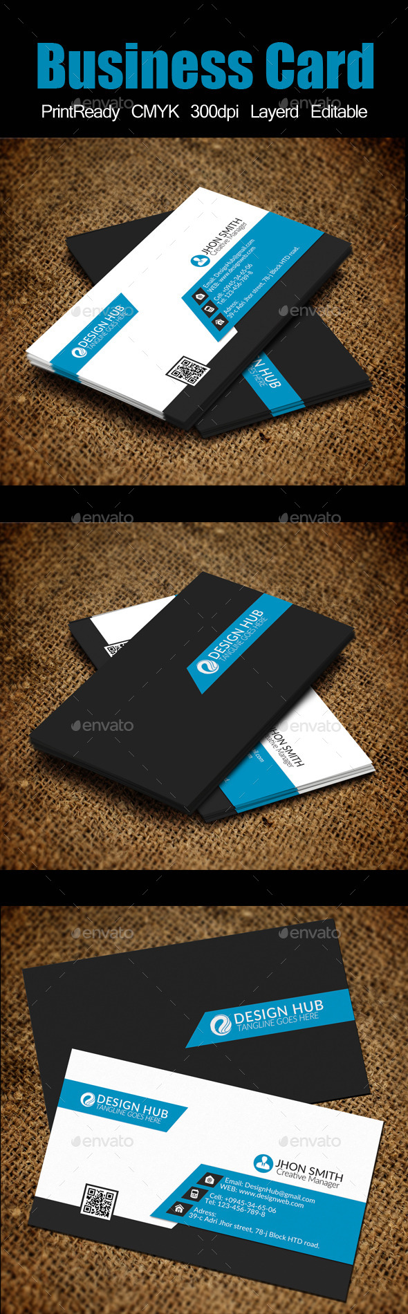 Business Card Template - Corporate Business Cards