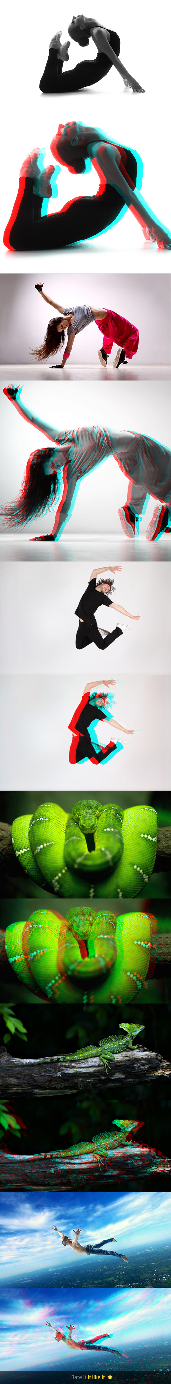 3D Photoshop Actions - Photo Effects Actions